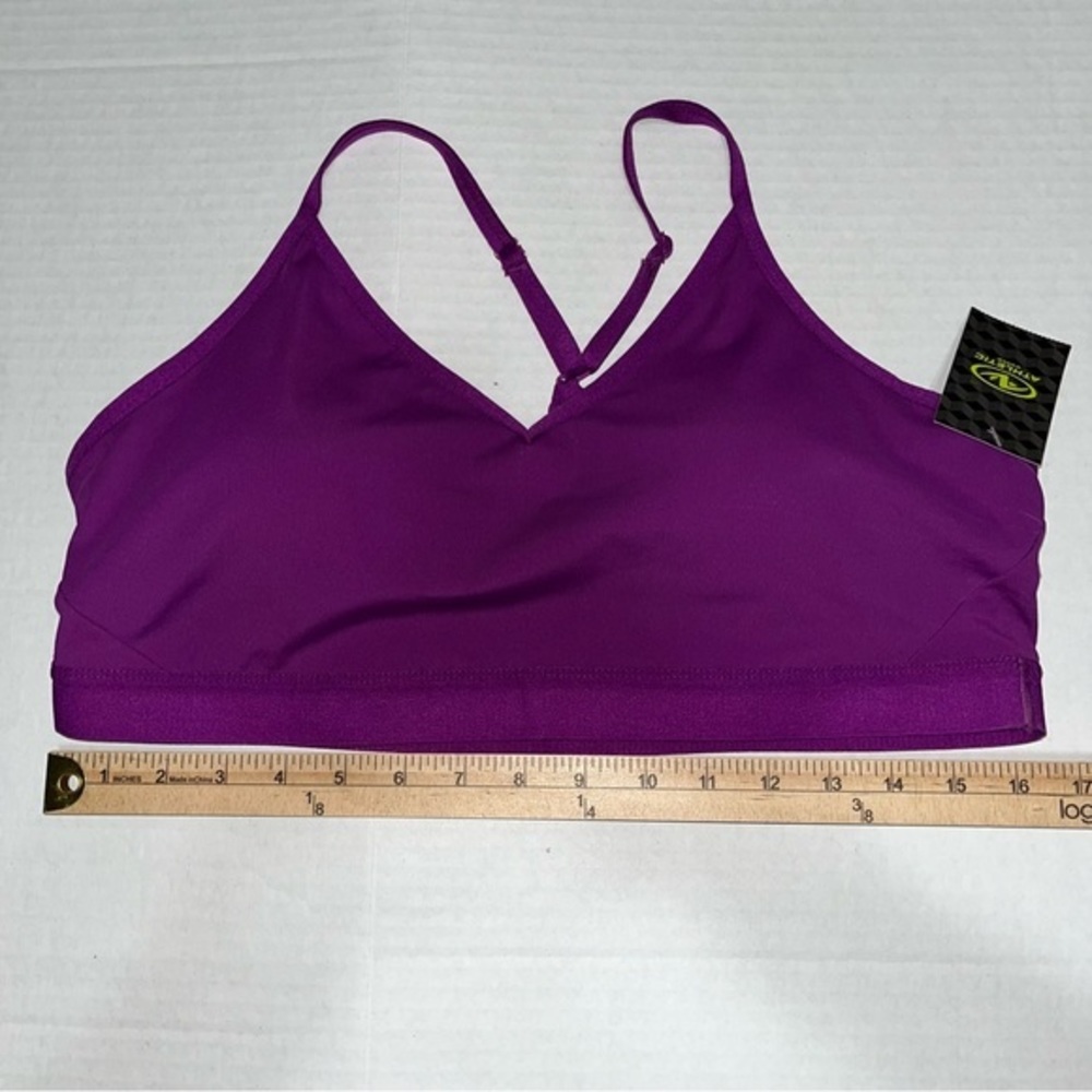 Athletic‎ Works Women’s Racerback Purple Sports Bra - Picture 4 of 9